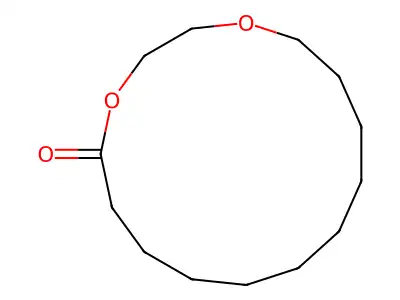 1,4-Dioxacyclopentadecan-5-one structure