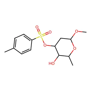 (3-Hydroxy-6-methoxy-2-methyloxan-4-yl) 4-methylbenzenesulfonate structure
