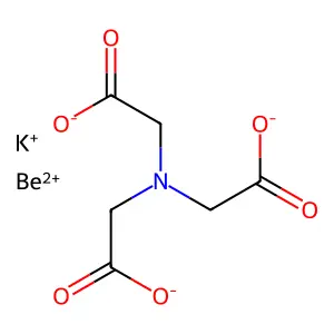 C6H6BeNO6.K structure