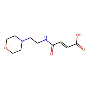 2-Butenoic acid, 4-[[2-(4-morpholinyl)ethyl]amino]-4-oxo- structure