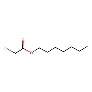 Heptyl bromoacetate structure