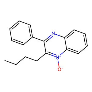 2-Butyl-3-phenylquinoxaline 1-oxide structure