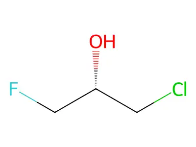 2-Propanol, 1-chloro-3-fluoro-, (S)- structure