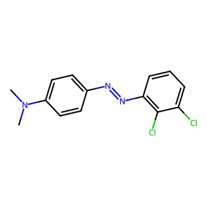 2',3'-Dichloro-4-dimethylaminoazobenzene structure