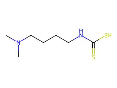 Carbamic acid, N-(4-(dimethylamino)butyl)dithio- structure