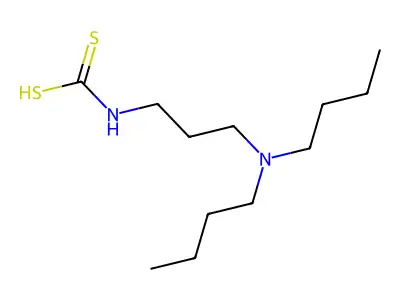 Carbamic acid, N-(3-(dibutylamino)propyl)dithio- structure