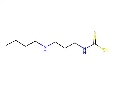 Carbamic acid, N-(3-(butylamino)propyl)dithio- structure
