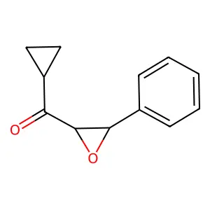Cyclopropyl(3-phenyloxiran-2-yl)methanone structure