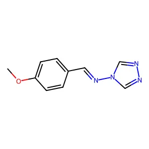 4H-1,2,4-Triazol-4-amine, N-[(4-methoxyphenyl)methylene]- structure
