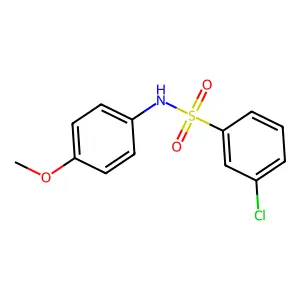 3-chloro-N-(4-methoxyphenyl)benzenesulfonamide structure
