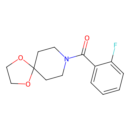 1,4-Dioxa-8-azaspiro[4.5]dec-8-yl(2-fluorophenyl)methanone structure