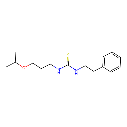 1-(2-Phenylethyl)-3-[3-(propan-2-yloxy)propyl]thiourea structure