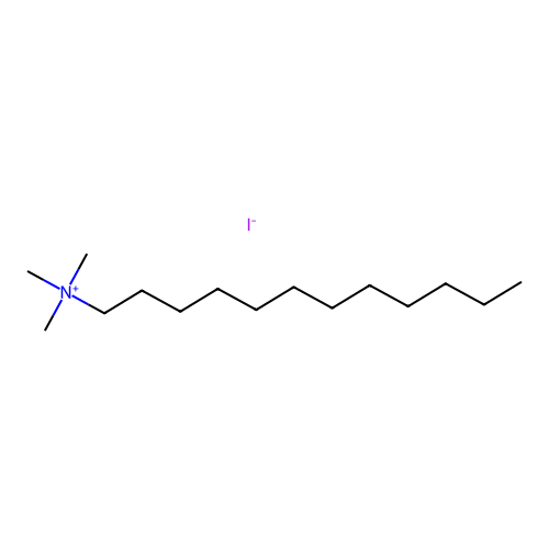 1-Dodecanaminium, N,N,N-trimethyl-, iodide (1:1) structure