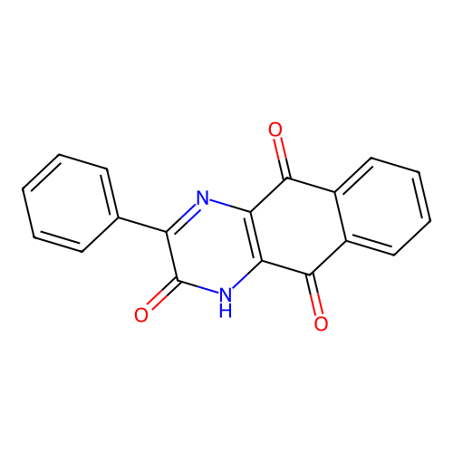 3-phenylbenzo[g]quinoxaline-2,5,10(1H)-trione structure