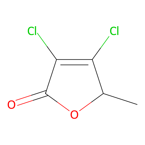 3,4-dichloro-2-methyl-2H-furan-5-one structure