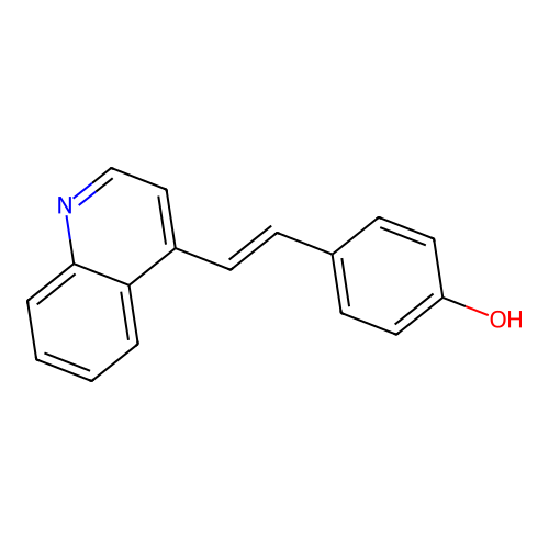 4-[2-(4-Quinolinyl)vinyl]phenol structure