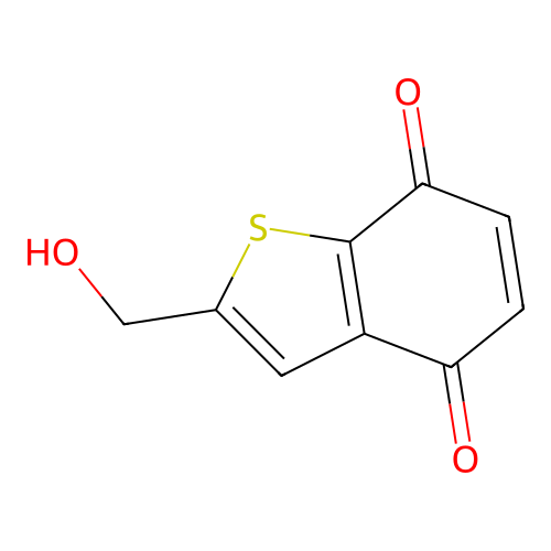 2-(Hydroxymethyl)benzothiophene-4,7-dione structure