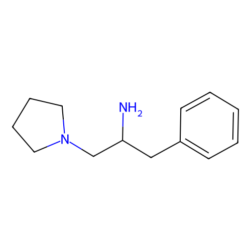 1-Phenyl-3-(pyrrolidin-1-yl)propan-2-amine structure