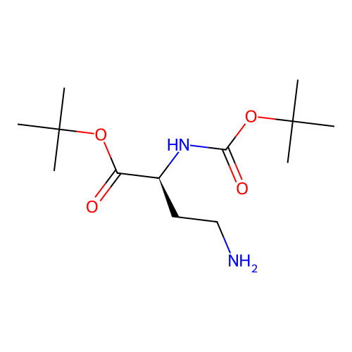 (S)-tert-Butyl 4-amino-2-((tert-butoxycarbonyl)amino)butanoate structure