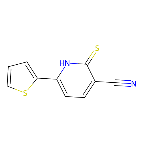 6-(2-Thienyl)-2-thioxo-1,2-dihydro-3-pyridinecarbonitrile structure