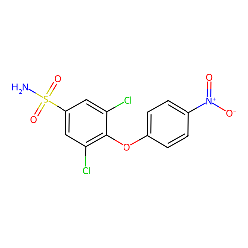 3,5-Dichloro-4-(4-nitrophenoxy)benzenesulfonamide structure