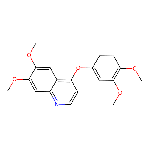 6,7-Dimethoxy-4-(3,4-dimethoxyphenoxy)quinoline structure