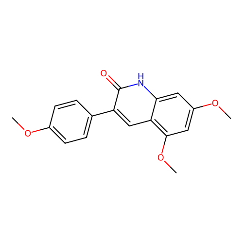 3-(4-Methoxyphenyl)-5,7-dimethoxyquinolin-2(1H)-one structure
