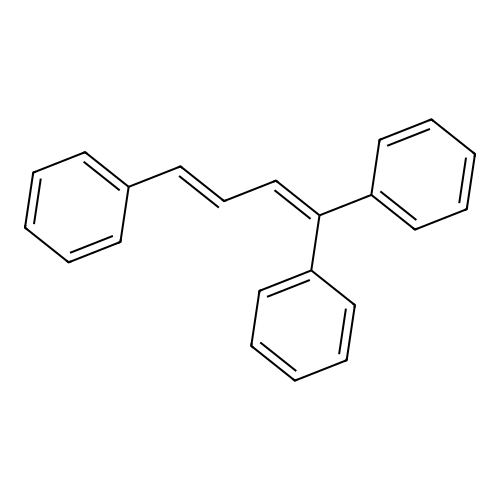 [(3E)-1,4-diphenyl-buta-1,3-dienyl]-benzene structure