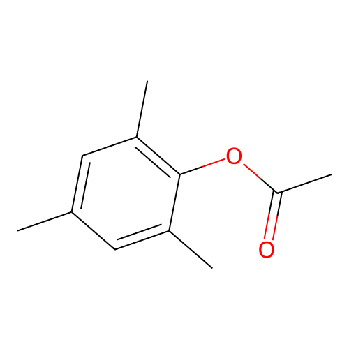 Mesityl acetate structure