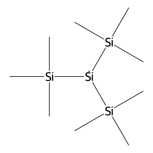 1,1,1,3,3,3-Hexamethyl-2-trimethylsilyl-trisilane structure