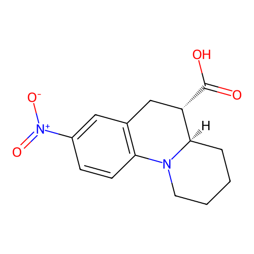 (4aR,5S)-8-nitro-1H,2H,3H,4H,4aH,5H,6H-pyrido[1,2-a]quinoline-5-carboxylic acid structure