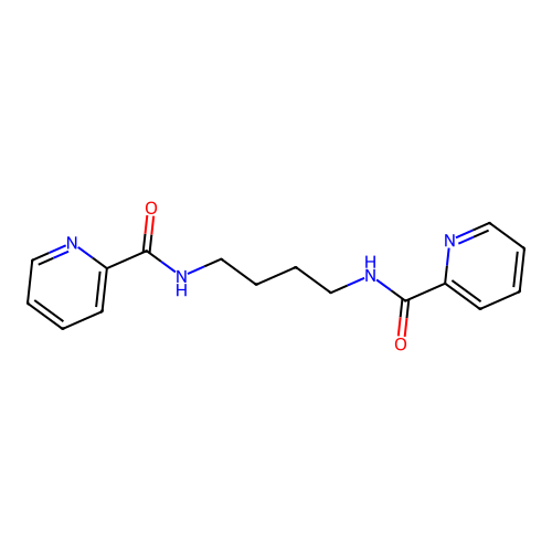 N-[4-(pyridine-2-carbonylamino)butyl]pyridine-2-carboxamide structure