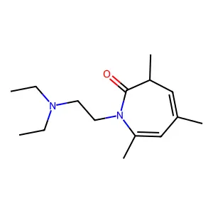 1-[2-(diethylamino)ethyl]-3,5,7-trimethyl-1,3-dihydro-2H-azepin-2-one structure