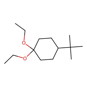 4-tert-Butylcyclohexanone diethyl acetal structure