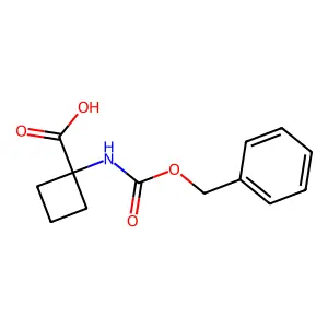 1-(Benzyloxycarbonylamino)-cyclobutyl-1-carboxylic acid structure