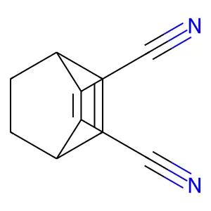 2,3-Dicyanobicyclo(2.2.2)octa-2,5-diene structure