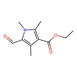 Ethyl 5-formyl-1,2,4-trimethylpyrrole-3-carboxylate structure