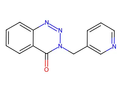 3-(Pyridin-3-ylmethyl)-1,2,3-benzotriazin-4-one structure