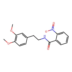 N-[2-(3,4-dimethoxyphenyl)ethyl]-2-nitrobenzamide structure
