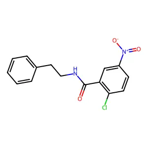 2-chloro-5-nitro-N-(2-phenylethyl)benzamide structure