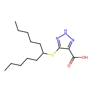 4-Carboxy-5-(1-Pentyl)Hexylsulfanyl-1,2,3-Triazole structure
