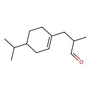 2-甲基-3-[4-异丙基环己-1-烯-1-基]丙醛 structure