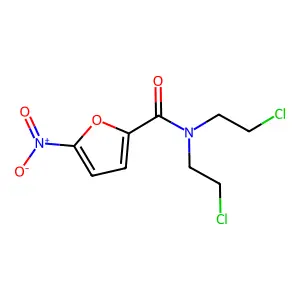 N,N-双(2-氯乙基)-5-硝基-2-呋喃甲酰胺 structure