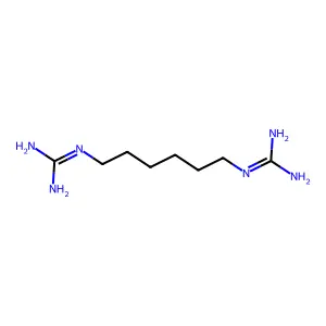1,6-Diguanidinohexane structure