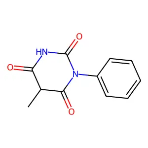 Barbituric acid, 5-methyl-1-phenyl- structure