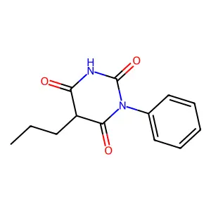 Barbituric acid, 1-phenyl-5-propyl- structure