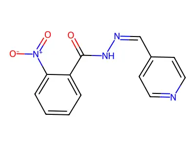 2-Nitro-N'-[(Z)-(pyridin-4-yl)methylidene]benzohydrazide structure