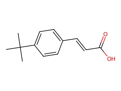 4-叔丁基肉桂酸 structure