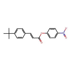 4-nitrophenyl (2E)-3-(4-tert-butylphenyl)prop-2-enoate structure