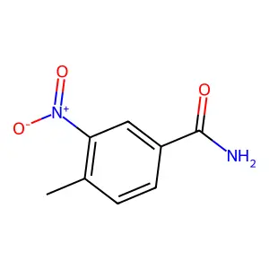 4-甲基-3-硝基苯甲酰胺 structure